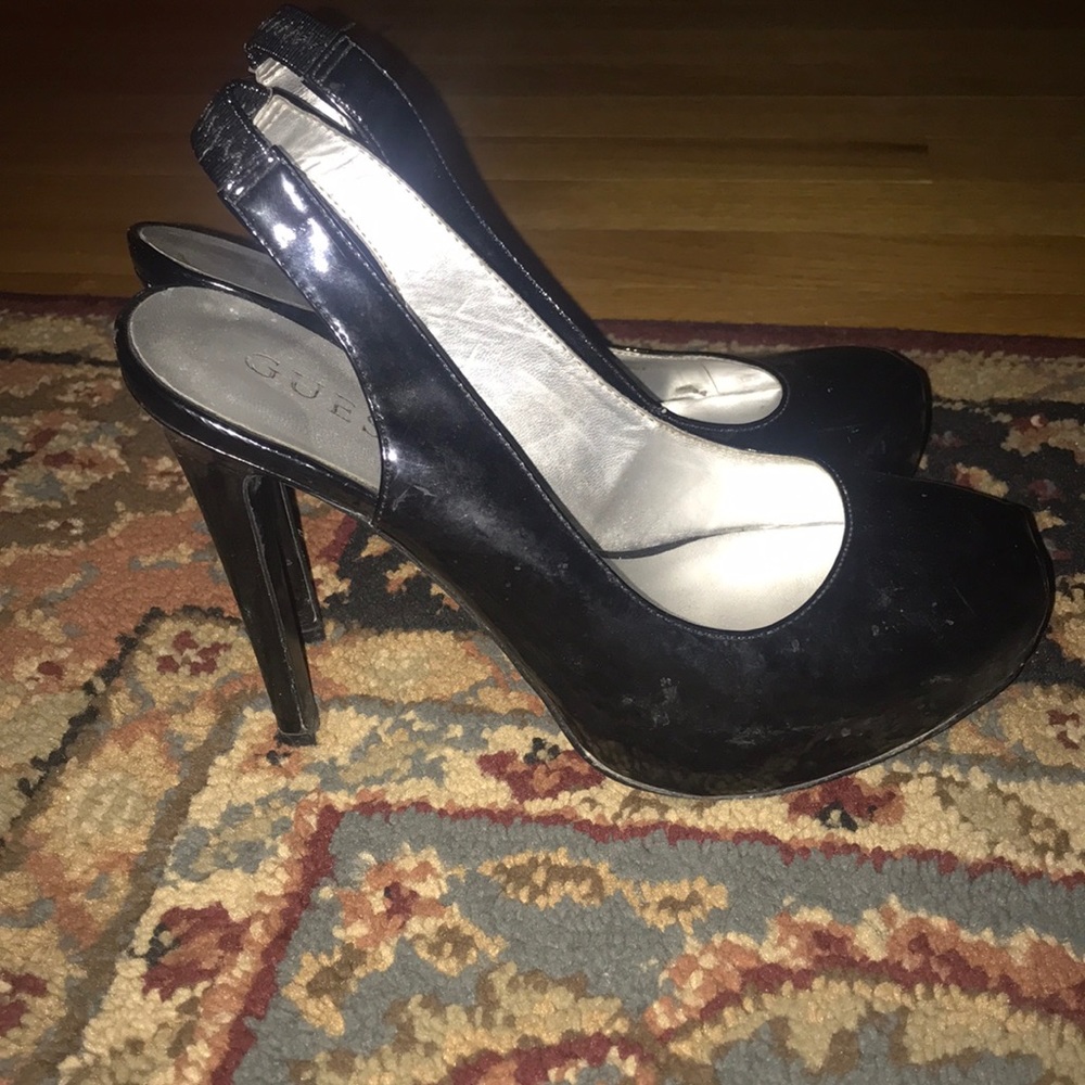 Black guess heels